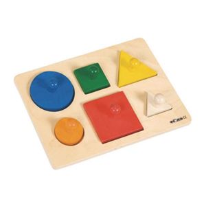 图片 educo幼儿园启蒙教具  大号形状抓手拼图 523130