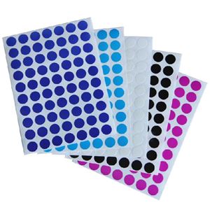 图片 卓联标签ZL-30 蓝色圆点标签 10mm