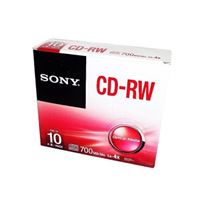 图片 索尼光盘CD-RW/10片/盒
