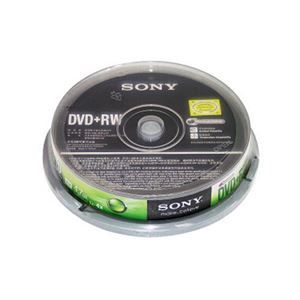 图片 索尼可擦写光盘DVD+RW 10片/盒