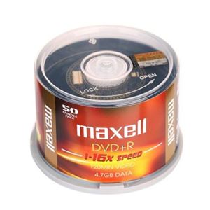 图片 麦克赛尔黑盘刻录盘DVD+R 50片/桶