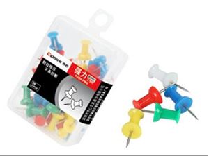 图片 齐心塑盒彩色工字针B3547