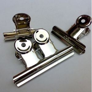 图片 得力6#圆形铁票夹19mm  9526