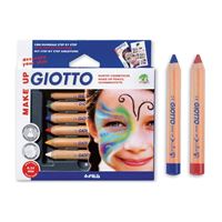 图片 Giotto天然皮肤彩绘笔脸彩笔6色人体彩绘颜料笔