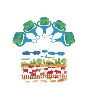 图片 儿童涂鸦 玩颜料最好的滚刷 超大型 EVA滚筒海洋世界滚轮印章套装