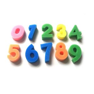图片 儿童 美术用品涂鸦 0-9数字 海绵印章