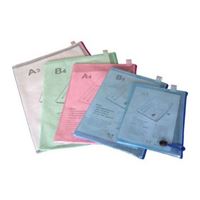 图片 驰辉文具网格拉链袋 A5 B5 A4 A3文件袋 CH816
