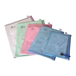 图片 驰辉文具网格拉链袋 A5 B5 A4 A3文件袋 CH816