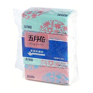 图片 五月花迷你袋装面纸  120抽  1组4包