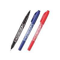 图片 齐心小双头 记号笔 Mk804三色可选