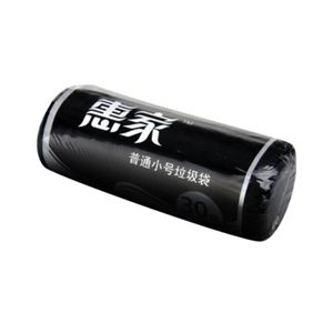 图片 惠家黑色小号垃圾袋 点断式 45cm*55cm 10卷/包