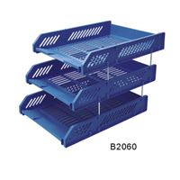 图片 齐心文件盘(B2060 三层 浅蓝)