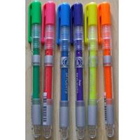 图片 日本Pentel 派通荧光笔 透明杆直液式萤光笔绿