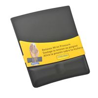 图片 范罗士（Fellowes） CRC91809 人体工学名仕皮质护腕式抗菌鼠标垫