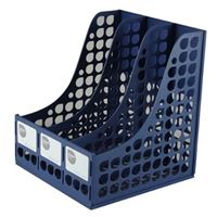 图片 树德 资料架(蓝)A4 三格S613