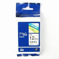 图片 兄弟标签色带12mm白底黑字TZe-231 