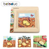 图片 Beleduc 贝乐多立体多层拼图 成长木质拼图