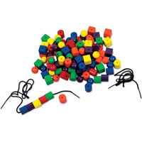 图片 learning resources 儿童幼儿串串珠绕珠玩具 积木串珠diy木质积木穿珠子