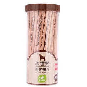 图片 得力 S950 铅笔 HB 72支/桶 原木色
