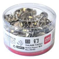 图片 得力0040图钉(300枚/筒)