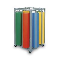 图片 艺术大卷纸架 Vertical Paper Rack/Eight-Roll Cutter with Casters