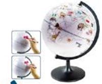 图片 可绘地球仪  28cm(11")Color My World Globe (with Static Stickers)