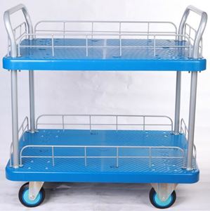 图片 UNI-Silent 静音双层手推车 PLA300-T2-HL2-D