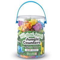 图片 野生森林动物玩具套装 Wild About Animals Jungle Counters™, Set of 72
