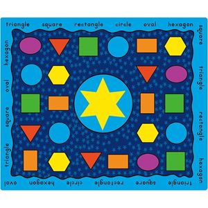 图片 彩色形状地毯 Shapes and Words Carpet Superior Quality