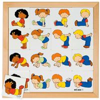 图片 幼儿园综合配对游戏系列-相同动作/越来越大 Match the Postures/Animals (From Baby to Adult)