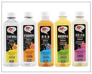 图片 贝碧欧波普系列油画辅料无味矿物精油/调色油/光亮上光油/亚麻籽油/稀释剂500ML