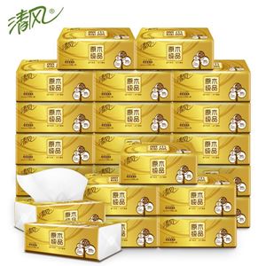 图片 清风纯品金装塑包面纸