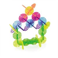 图片 圆形多彩拼插片96片套
