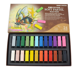 图片 雄狮24色短支软式粉彩色粉棒