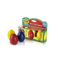 图片  Crayola Palm Grip Crayons  绘儿乐幼儿系列3色蛋形蜡笔 81-1345