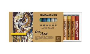 图片  雄獅12色 24色 36色 48色 60色艺术家油性粉彩