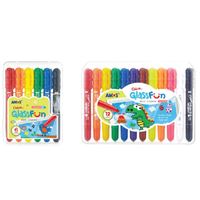 图片 韩国阿摩司6色 12色玻璃白板涂鸦笔 GF6PC GF12PC 