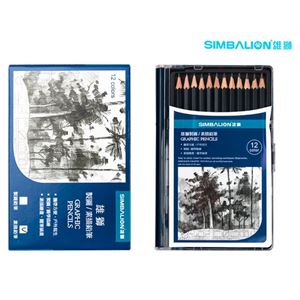 图片  雄獅素描铅笔组-塑盒裝 GPC-12