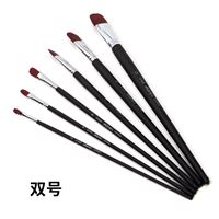 图片 马利6 支装酒红鸭舌画笔G1636A G1636B