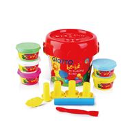 图片 Giotto Be-Be my modelling maxi bucket 5 色收纳箱装橡皮泥（带工具）467600