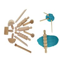 图片 Wooden Pattern Hammers 12 件木头工具QRE736WDTN