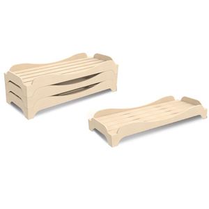 图片 Stackable Children Bed 木质堆叠床