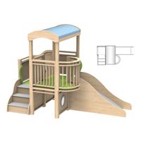 图片 City Toddler Loft 幼童城镇滑梯