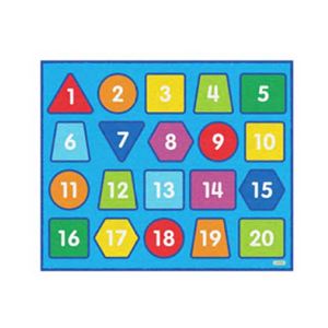 图片  数字几何形状地毯