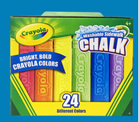 图片 crayola绘儿乐粗大粉笔24色/粉笔擦/51-2024