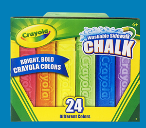 图片 crayola绘儿乐粗大粉笔24色/粉笔擦/51-2024