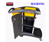 图片 Rubbermaid乐柏美商用保洁手推车工具车多功能三层清洁车FG9T7200